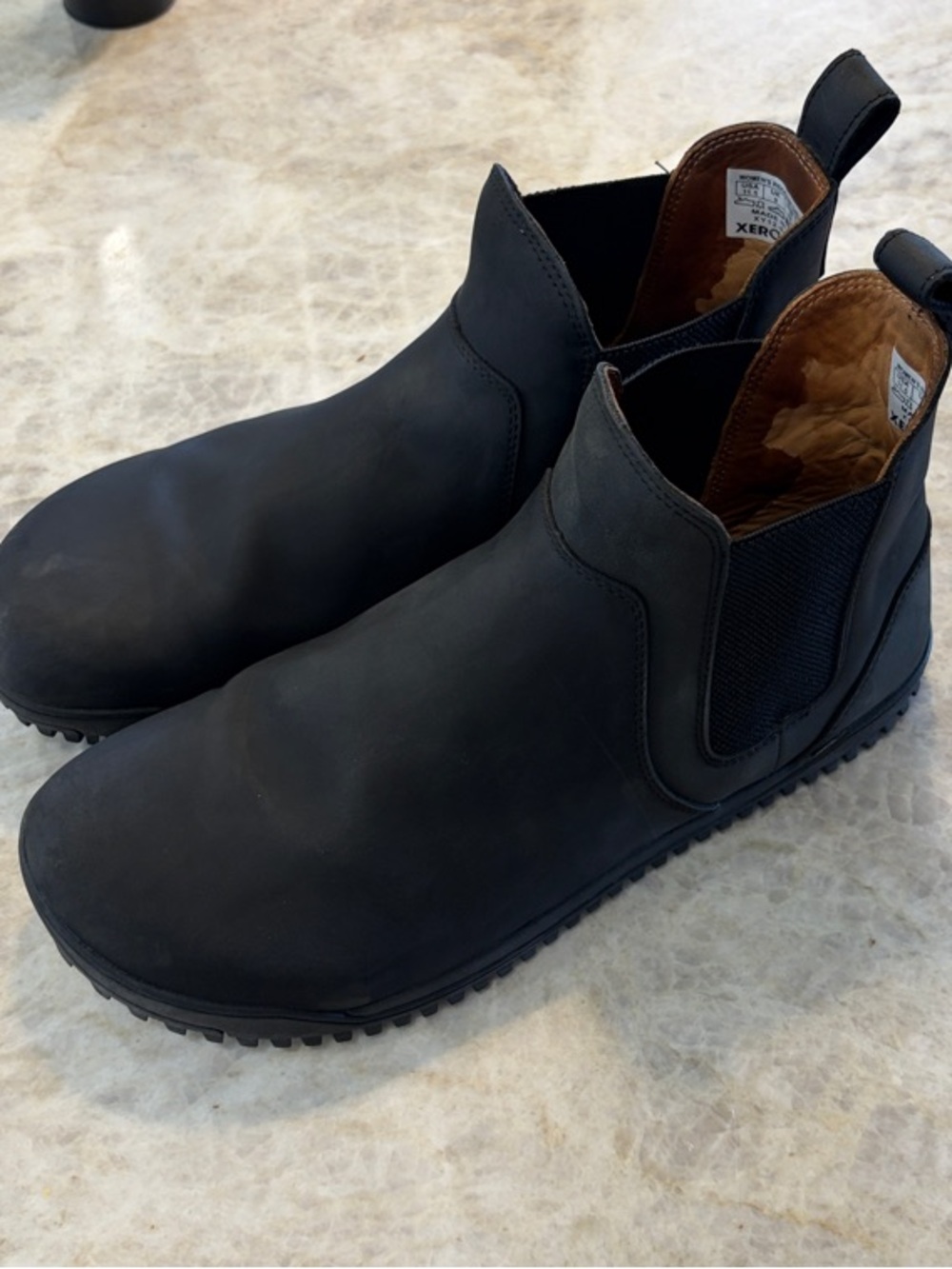 Xero Black Ridgeway Chelsea Boots Barefoot